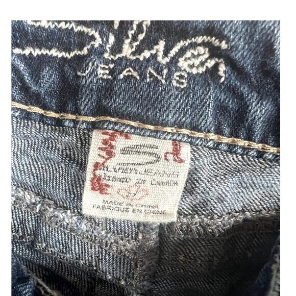 Silver Twisted Bootcut, distressed stretch denim jeans, women's 27 / 35 - Picture 7 of 12
